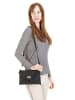 Samantha Look Clutch echt Leder in schwarz