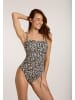 Olympia Badeanzug in schwarz/beige