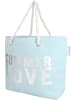 normani Bequeme Sommer-Umhängetasche, Strandtasche in Summer Love Blue