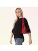 Toscanto Leder Schultertasche Toscanto Tasche dunkelrot ca. 37cm