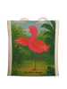Mr. & Mrs. Panda Schultertasche Flamingo Yoga Design ohne Spruch in Weiß