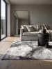 KADIMA DESIGN Teppich Kurzflor Abstrakt pflegeleicht Wohnzimmer Schlafzimmer Flur in Grau