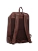 Plevier Rock Amaril Rucksack Leder 43 cm Laptopfach in dunkelbraun