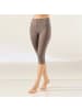 REDBEST Single-Jersey Capri-Leggings im 2er-Pack in taupe/schwarz