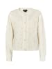 faina Damen Strickjacke in Wollweiss