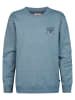 Petrol Industries Meliertes Sweatshirt mit Rundhals Forgerun in Blau