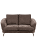 Beliani 2-Sitzer Sofa KJAER in Braun/Schwarz - (W) 155 x (H) 100 x (L) 100 cm