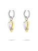 LIEBESKIND BERLIN Creolen Metal Heart in bicolor silber/gold