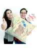 Mr. & Mrs. Panda Kissen 40x40 Hase Blume ohne Spruch in Blumig