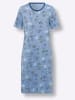 Sieh an! Nachthemd in himmelblau-bedruckt
