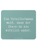 Mr. & Mrs. Panda Mauspad Spruch Hotelfachmann Lebensweisheit mit... in Meeresbrise