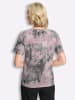 Sieh an! Kurzarm-Shirt in rosé-steingrau-bedruckt