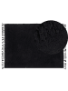 Beliani Shaggy BITLIS in Schwarz - (W) 140 x (H) 1.5 x (L) 200 cm
