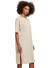 Urban Classics Kleid ORGANIC OVERSIZED SLIT in Beige