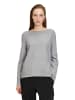 Betty Barclay Strickpullover mit Strickdetails in Grey Melange