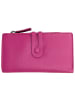 Florence Geldbörse Leder fuchsia, pink Damen ca. 16cm ca. 9cm