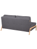 Beliani 2-Sitzer Sofa EDLAND in Grau/Braun - (W) 152 x (H) 76 x (L) 92 cm