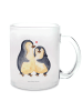 Mr. & Mrs. Panda Teetasse Pinguin umarmen ohne Spruch in Transparent