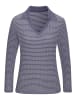 Vivance by Lascana Langarm-Poloshirt in blau-creme