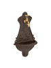 relaxdays Wandbrunnen in Braun - (B)24,5 x (H)42 x (T)11,5 cm