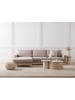 Beliani Ecksofa SIGGARD in Beige/Braun - (W) 296 x (H) 82 x (L) 163 cm