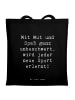 Mr. & Mrs. Panda Shopping Tasche Spruch Neue Sportart versuchen ... in Schwarz