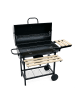 relaxdays Holzkohlegrill in Schwarz/ Natur – (B)114,5x(H)95x(T)69 cm