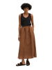 Marc O'Polo Langer Leinenrock A-Shape in Burnt Brown
