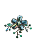 collezione alessandro Brosche " Blumenranke " in grün