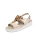 VITAFORM olivenblattgegerbtes Softnappaleder Sandalen in beige