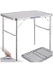 tectake Outdoor-Klapptisch, 75 x 55 x 68 cm, klappbar und wetterfest