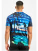 Just Rhyse T-Shirt "Palm Coast T-Shirt" in Blau