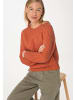 Hessnatur Strickpullover in papaya