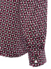 More & More Blusenshirt in bordeaux weiß - 0001