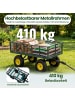 COSTWAY Bollerwagen Gartenwagen Metall bis 410 kg | faltbar in Grün