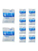 relaxdays 10 x Kühlpack in Weiß/ Blau