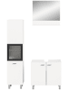 ebuy24 Badmöbelset Boston (3-teilig) Weiß 102 x 33 cm