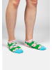 DillySocks Sneakersocken Short Animal Attire in Hellblau Grün