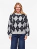 Vila Strickpullover in Light Grey Melange
