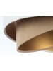 Licht-Erlebnisse Pendelleuchte Ø 50 x (T)102 cm in Weiß Beige Gold