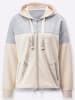 creation L Sweatjacke in silberfarben-elfenbein