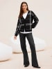 Heine Cardigan in schwarz-ecru-kariert