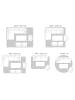 Beliani Patchwork BOZKOY in Silber/Beige - (W) 140 x (H) 1 x (L) 140 cm