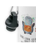Mr. & Mrs. Panda Trinkflasche Pinguin & Maus Wanderer mit Spruch in Weiß