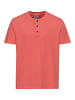 Camel Active Henley-Shirt aus zertifiziertem Organic Cotton in Rot