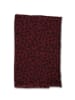 CASH-MERE.CH Bio Schal leopard in Burgunderrot