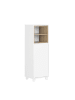 SoBuy Hochschrank in Mattweiß - (W) 30 x (H) 105 x (L) 35 cm