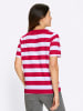 Sieh an! Kurzarm-Shirt in rot-weiß-geringelt