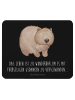 Mr. & Mrs. Panda Mauspad Wombat mit Spruch in Schwarz