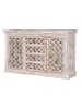 Giner y Colomer Sideboard aus Mangoholz mit Keramikdetails in White